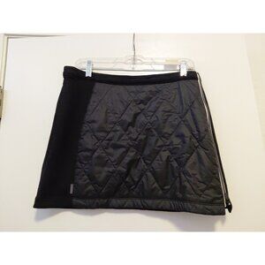 Icebreaker Merino Helix Skirt Size Medium Wool Quilted Black